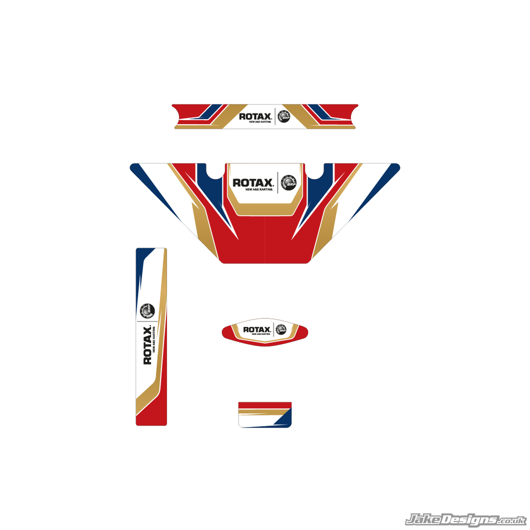 Birel Replica (European) Micro Max Rotax Radiator Stickers (2013)