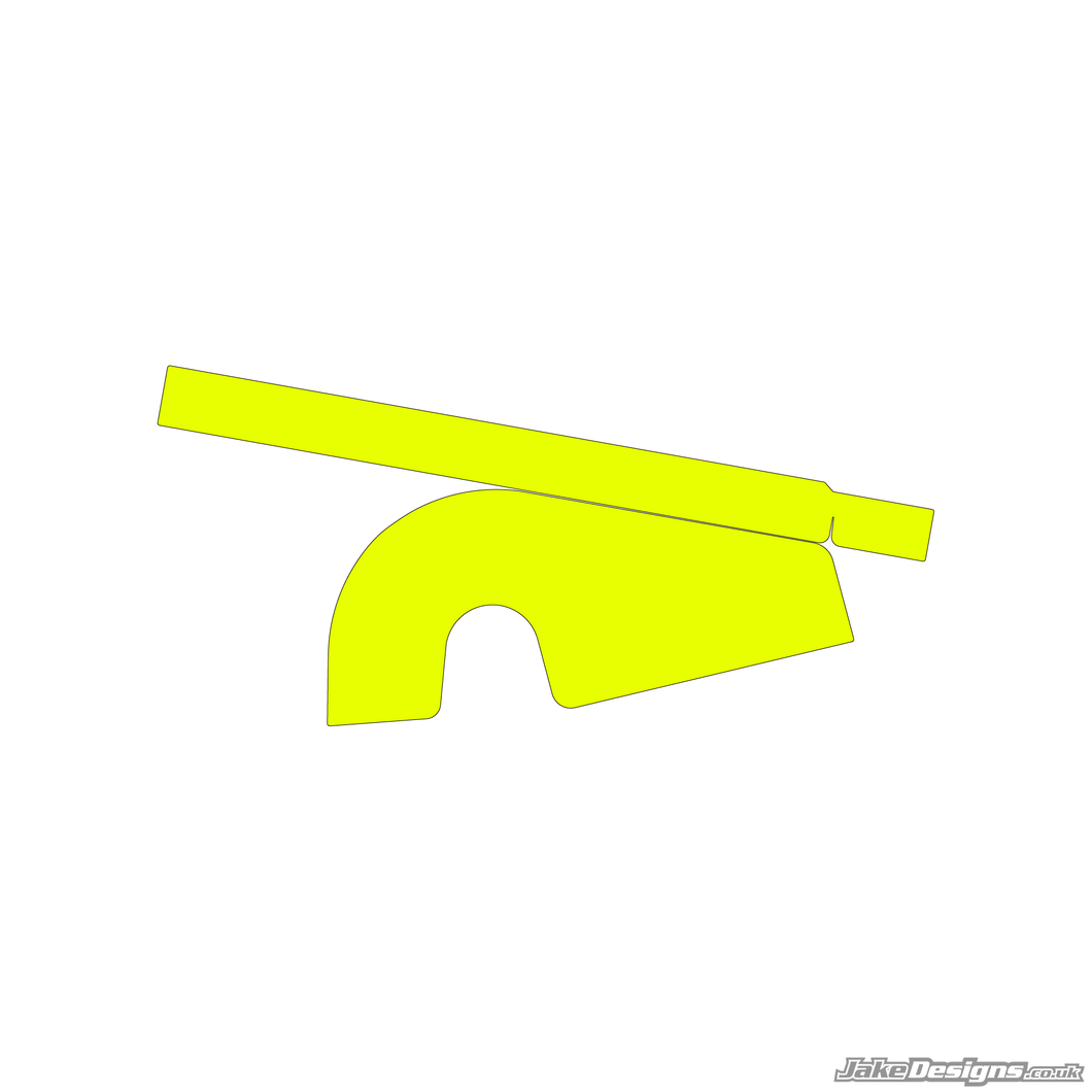 Fluorescent Style Custom Chain Guard Sticker Kit