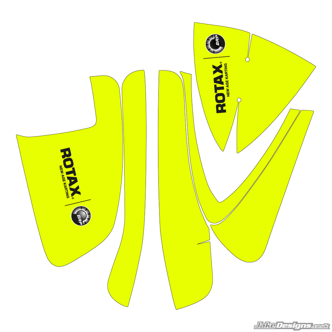 Fluorescent Style Rotax DD2 Airbox Sticker Kit