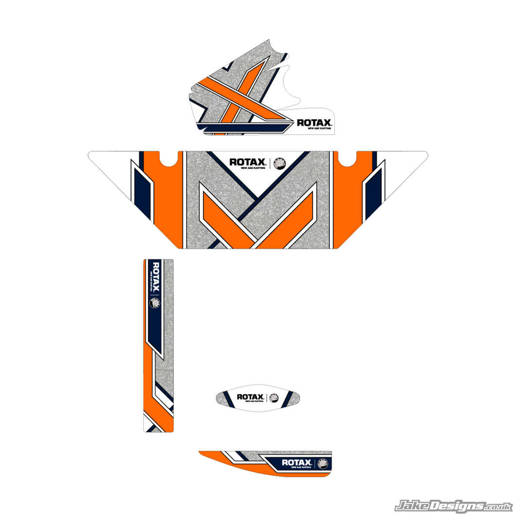 Exprit Replica (European) Rotax Max Radiator Stickers (2017)