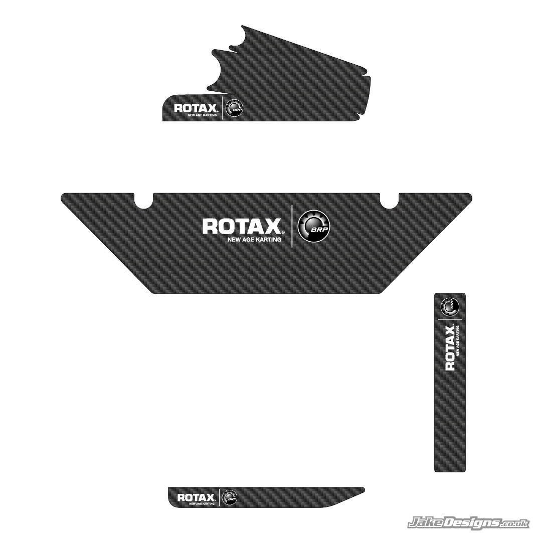 Carbon Fibre Style DD2 / Rotax Max Radiator Stickers – JakeDesigns Graphics