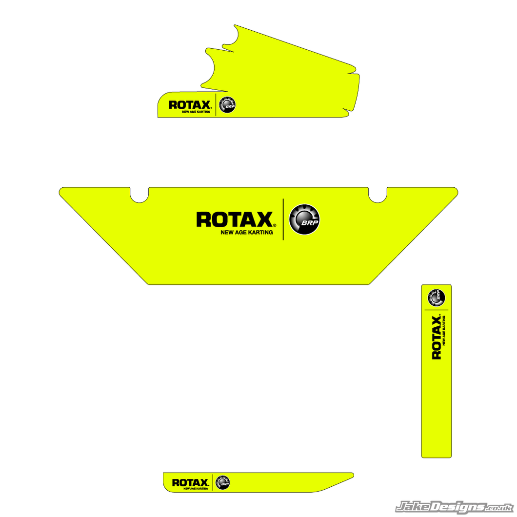 Fluorescent Style DD2 / Rotax Max Radiator Stickers