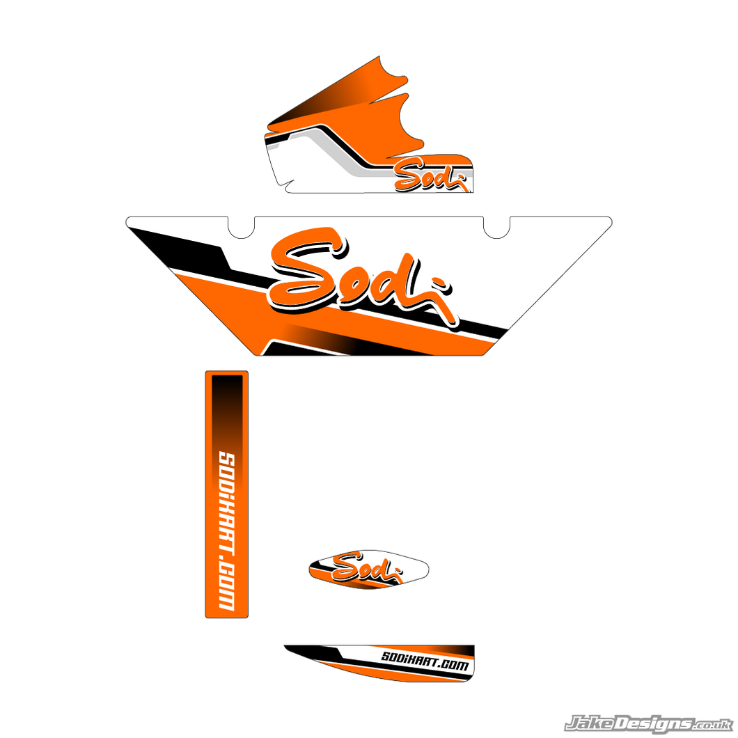 SODI Replica (European) Rotax Max Radiator Stickers (2020)