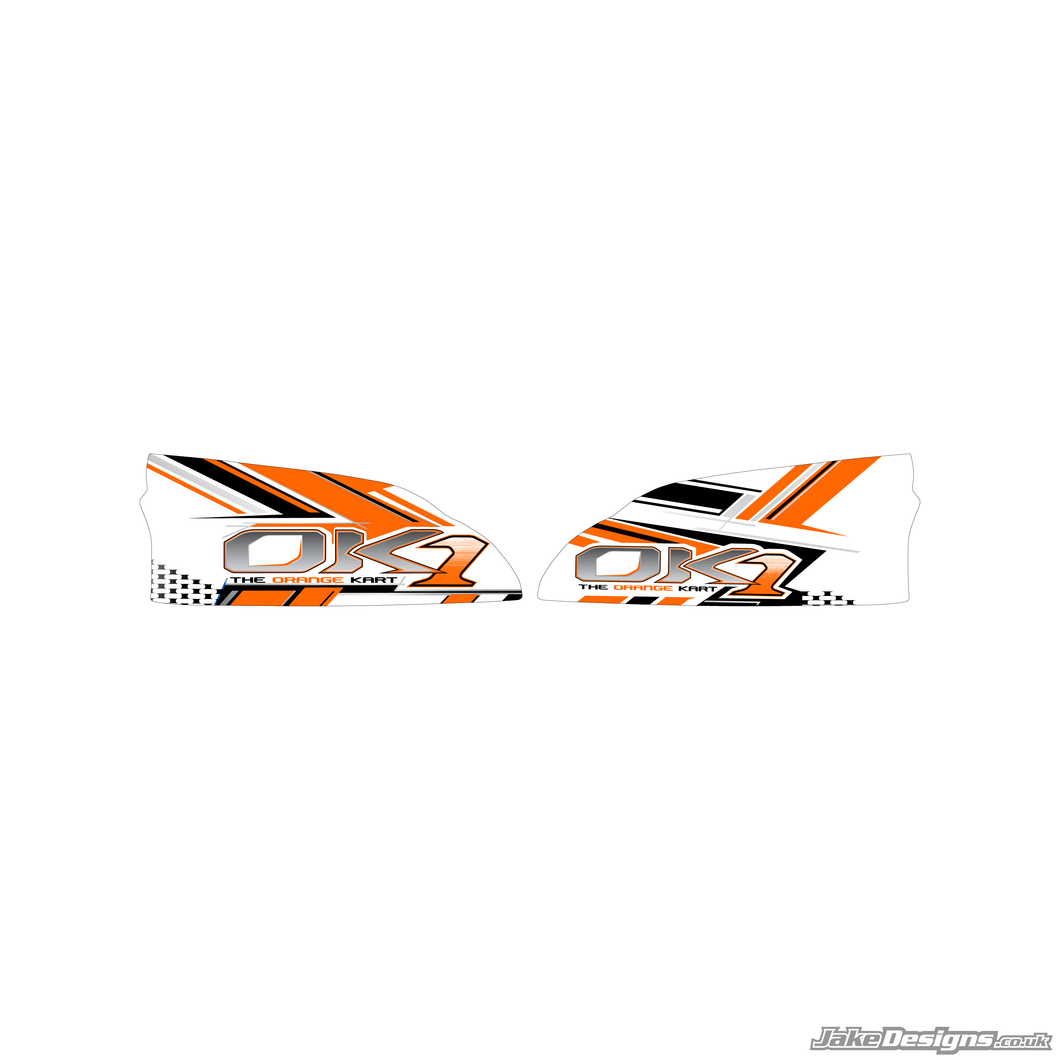 OK1 Replica Set Of Sidepods Sticker