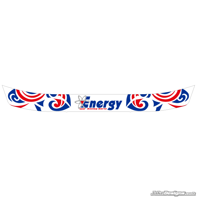 Energy Corse Style Visor Stickers (2012)