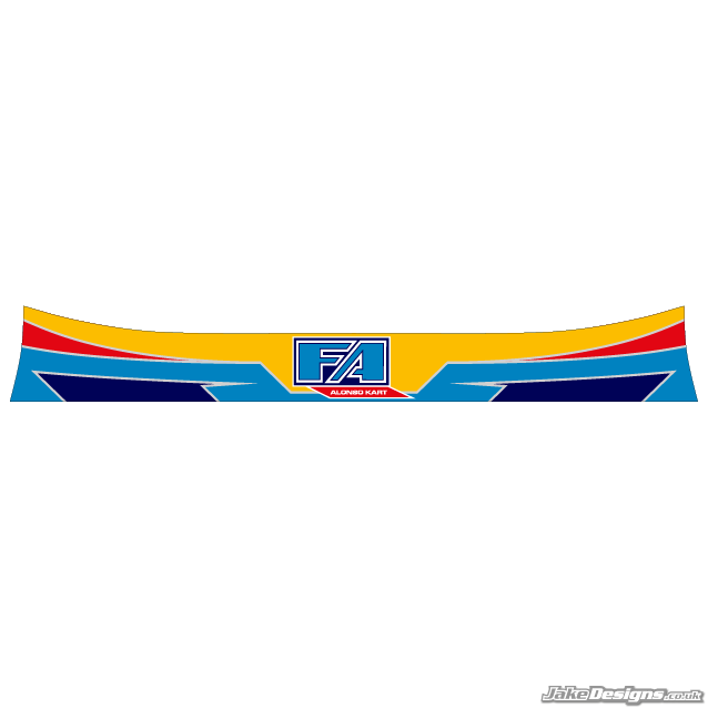 FA Alonso Style Visor Stickers (2011)