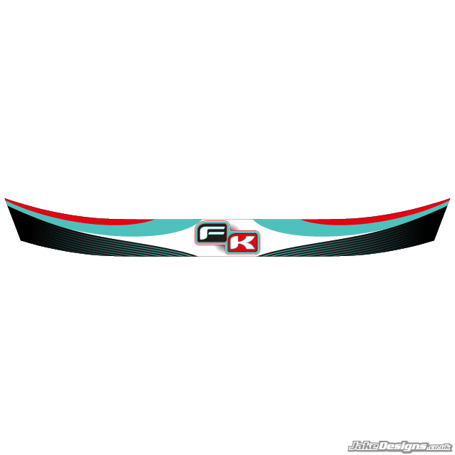 Formula K Style Visor Stickers (2012)