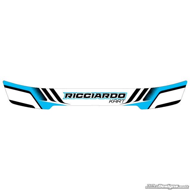 Ricciardo Style Visor Stickers (2021)