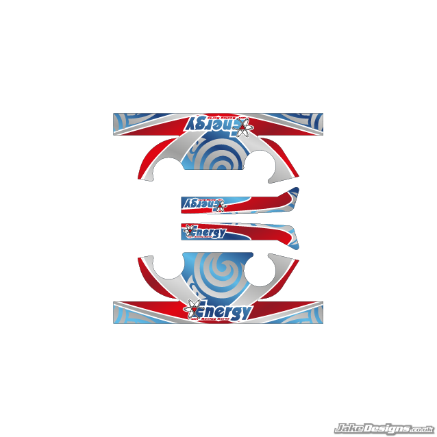 Energy Corse Replica IAME X30 Engine Head Stickers