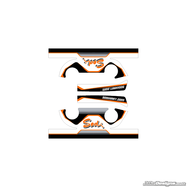 SODI Replica IAME X30 Engine Head Stickers