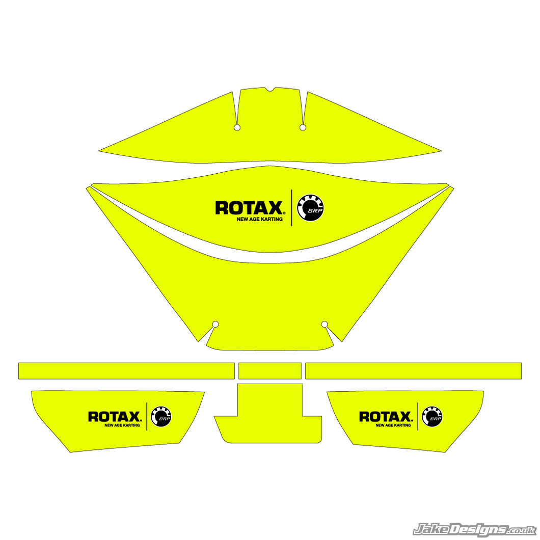 Fluorescent Style Rotax Airbox Sticker Kit