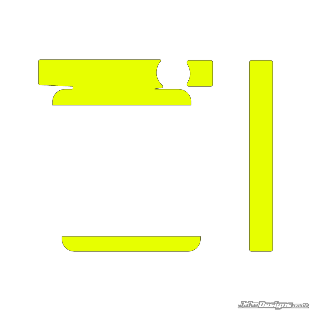 Fluorescent Style IAME Big / X30 Radiator Sticker Kit