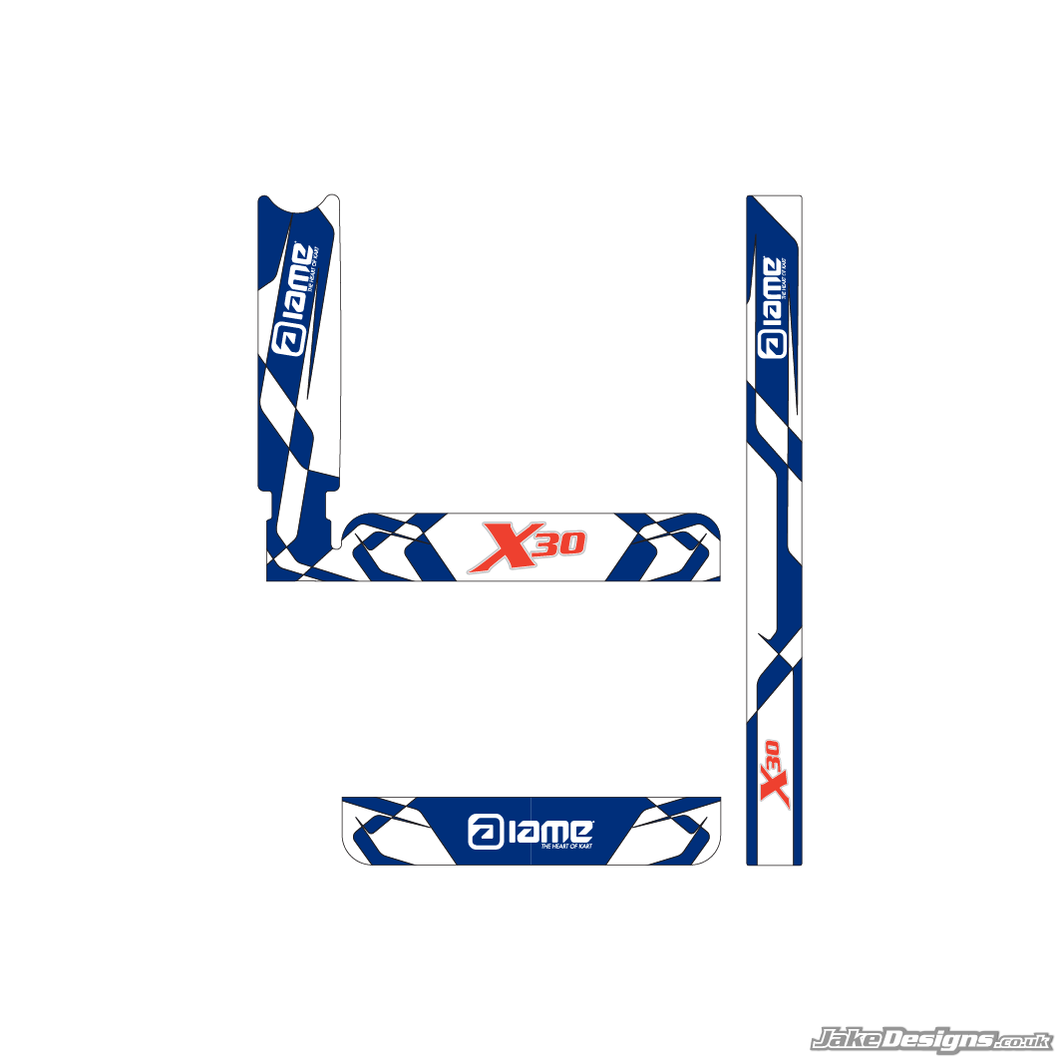 IAME X30 Replica IAME X30 Radiator Stickers