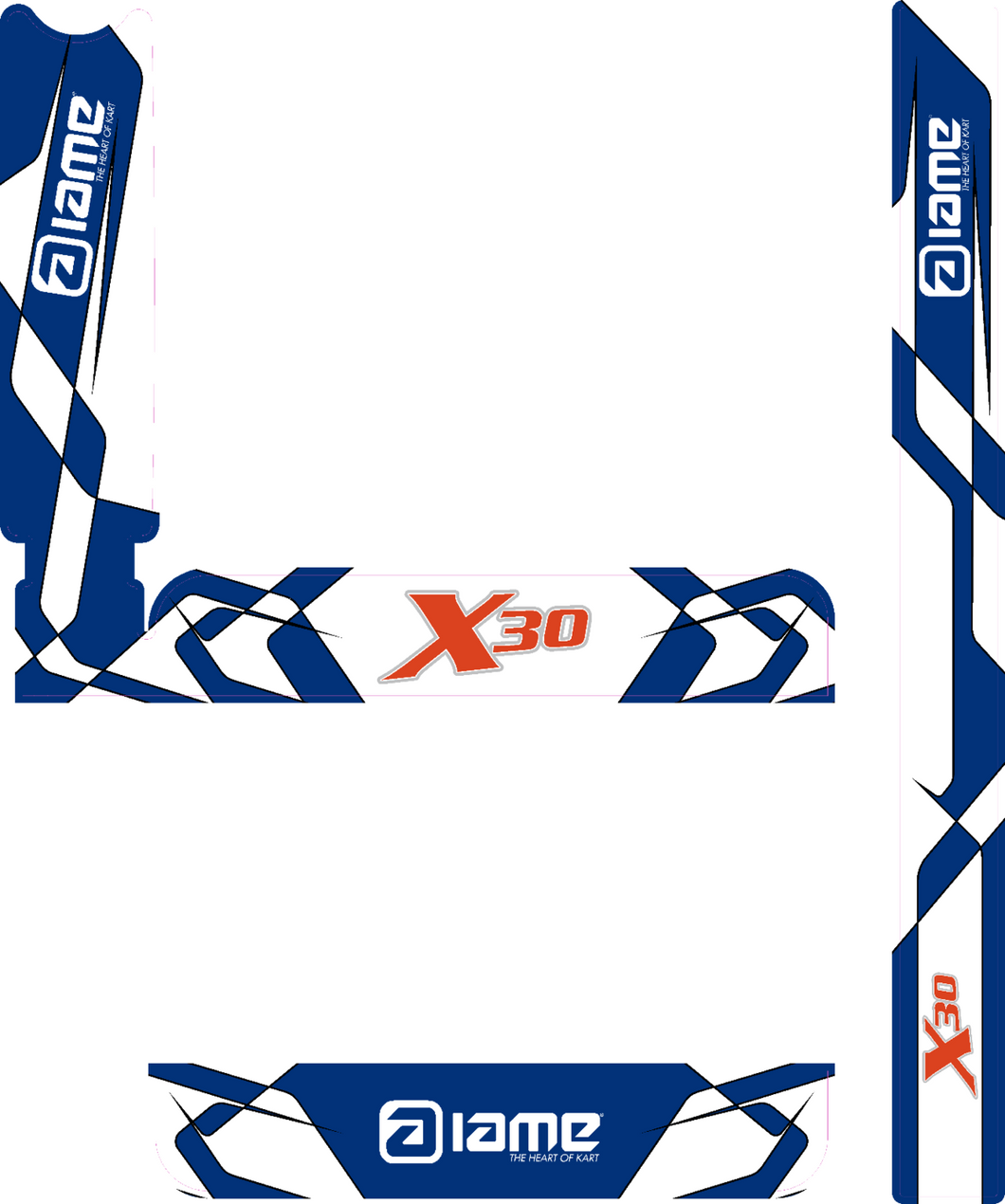 IAME X30 Replica IAME X30 Radiator Stickers