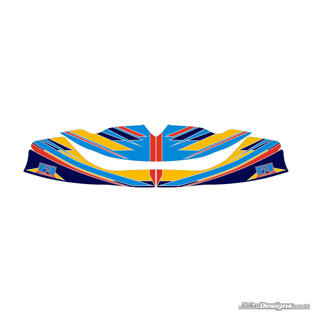 FA Alonso Replica Nosecone Sticker (2016)